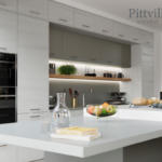 White gloss kitchen